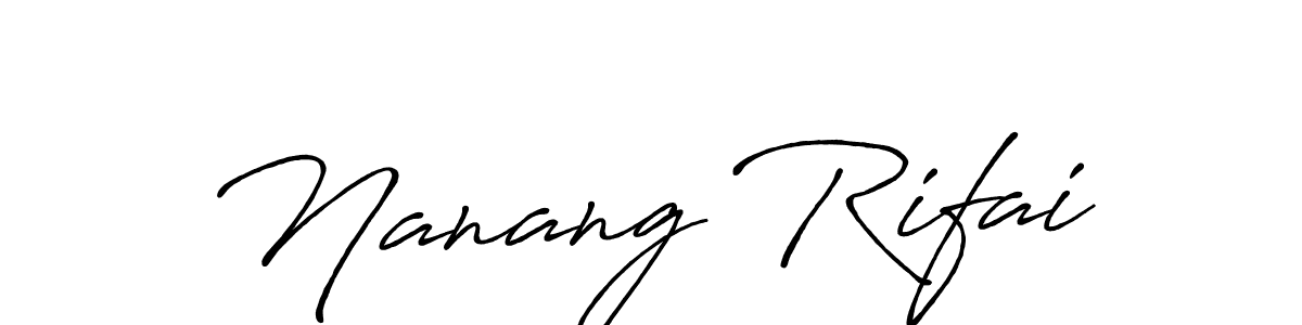 See photos of Nanang Rifai official signature by Spectra . Check more albums & portfolios. Read reviews & check more about Antro_Vectra_Bolder font. Nanang Rifai signature style 7 images and pictures png