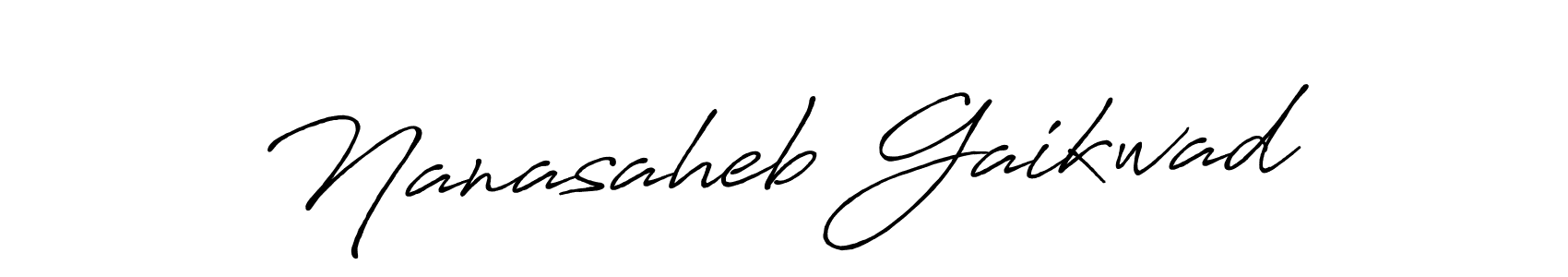 Design your own signature with our free online signature maker. With this signature software, you can create a handwritten (Antro_Vectra_Bolder) signature for name Nanasaheb Gaikwad. Nanasaheb Gaikwad signature style 7 images and pictures png