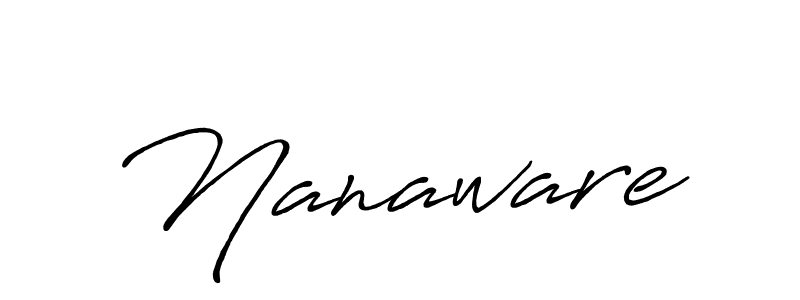 Similarly Antro_Vectra_Bolder is the best handwritten signature design. Signature creator online .You can use it as an online autograph creator for name Nanaware. Nanaware signature style 7 images and pictures png