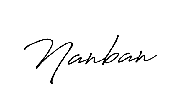 How to make Nanban signature? Antro_Vectra_Bolder is a professional autograph style. Create handwritten signature for Nanban name. Nanban signature style 7 images and pictures png