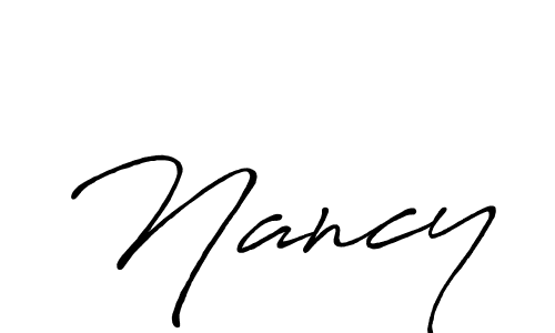 Nancy stylish signature style. Best Handwritten Sign (Antro_Vectra_Bolder) for my name. Handwritten Signature Collection Ideas for my name Nancy. Nancy signature style 7 images and pictures png