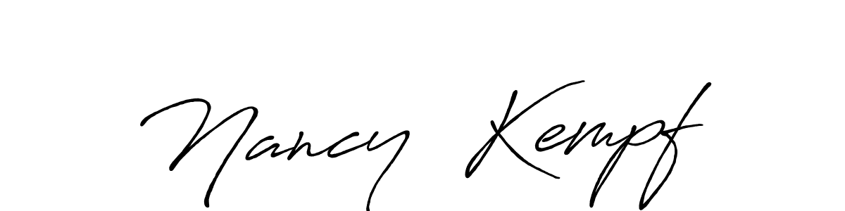 You can use this online signature creator to create a handwritten signature for the name Nancy  Kempf. This is the best online autograph maker. Nancy  Kempf signature style 7 images and pictures png