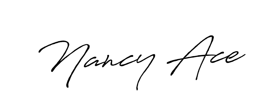 Create a beautiful signature design for name Nancy Ace. With this signature (Antro_Vectra_Bolder) fonts, you can make a handwritten signature for free. Nancy Ace signature style 7 images and pictures png