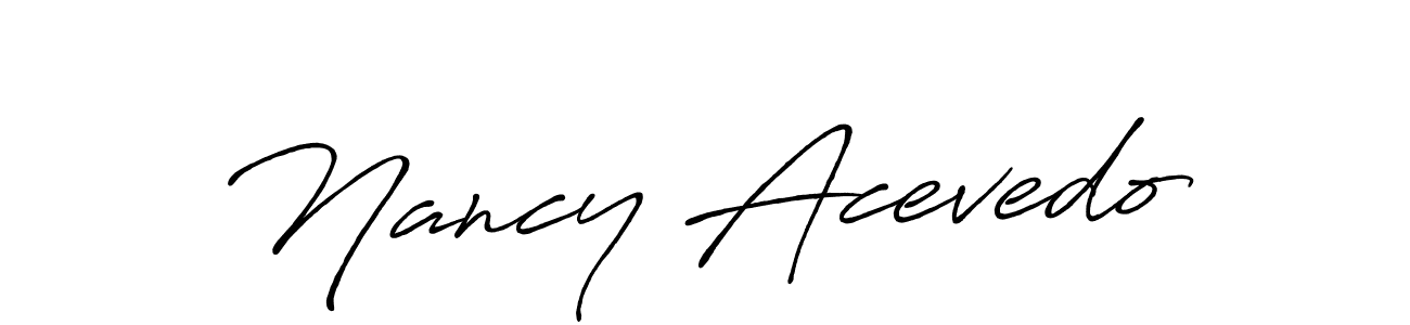 The best way (Antro_Vectra_Bolder) to make a short signature is to pick only two or three words in your name. The name Nancy Acevedo include a total of six letters. For converting this name. Nancy Acevedo signature style 7 images and pictures png