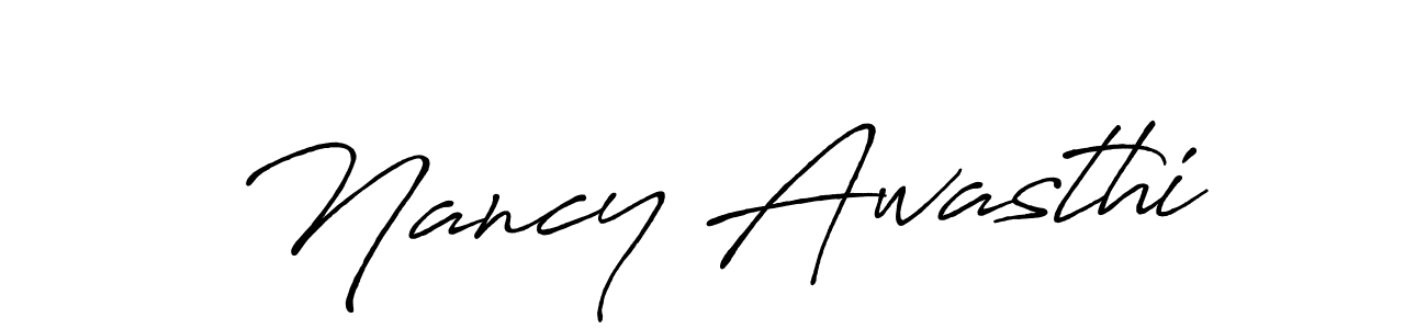 How to make Nancy Awasthi signature? Antro_Vectra_Bolder is a professional autograph style. Create handwritten signature for Nancy Awasthi name. Nancy Awasthi signature style 7 images and pictures png