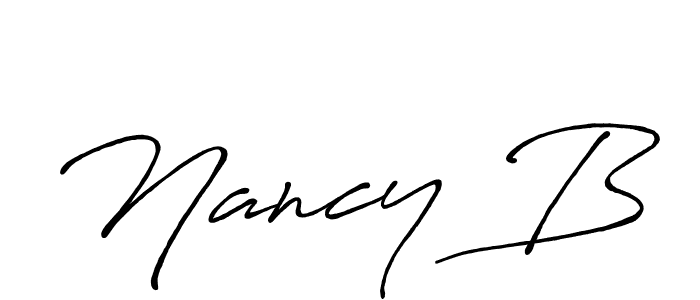 Antro_Vectra_Bolder is a professional signature style that is perfect for those who want to add a touch of class to their signature. It is also a great choice for those who want to make their signature more unique. Get Nancy B name to fancy signature for free. Nancy B signature style 7 images and pictures png