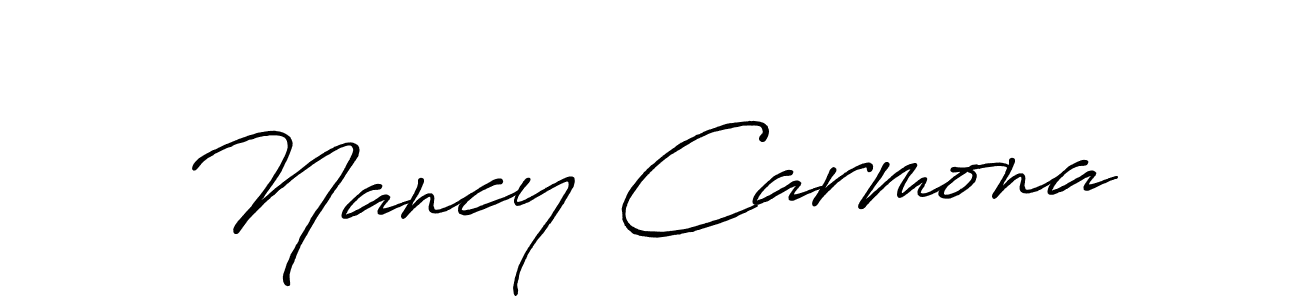 Make a beautiful signature design for name Nancy Carmona. With this signature (Antro_Vectra_Bolder) style, you can create a handwritten signature for free. Nancy Carmona signature style 7 images and pictures png