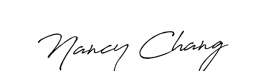 if you are searching for the best signature style for your name Nancy Chang. so please give up your signature search. here we have designed multiple signature styles  using Antro_Vectra_Bolder. Nancy Chang signature style 7 images and pictures png