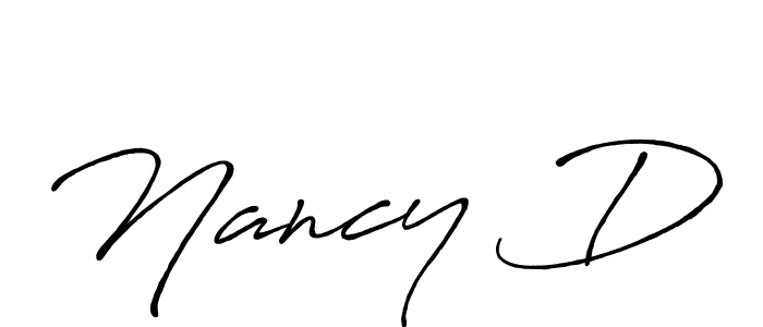 The best way (Antro_Vectra_Bolder) to make a short signature is to pick only two or three words in your name. The name Nancy D include a total of six letters. For converting this name. Nancy D signature style 7 images and pictures png