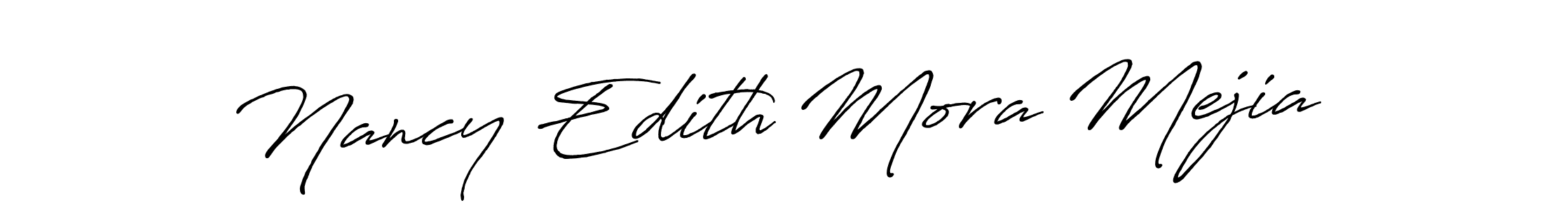 How to make Nancy Edith Mora Mejia signature? Antro_Vectra_Bolder is a professional autograph style. Create handwritten signature for Nancy Edith Mora Mejia name. Nancy Edith Mora Mejia signature style 7 images and pictures png