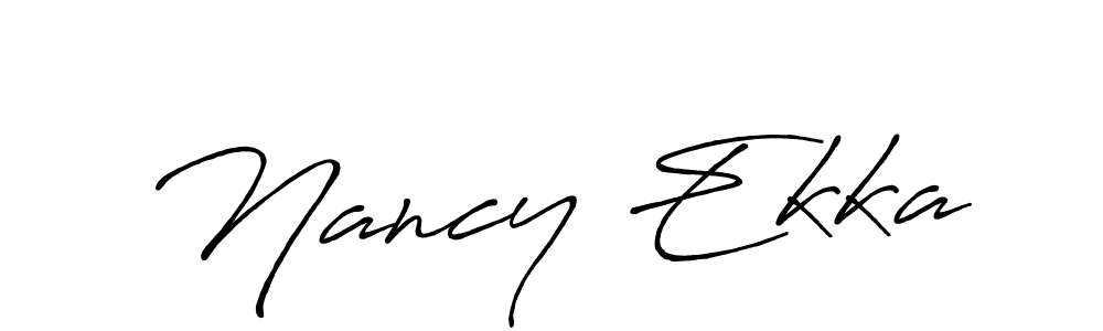 Antro_Vectra_Bolder is a professional signature style that is perfect for those who want to add a touch of class to their signature. It is also a great choice for those who want to make their signature more unique. Get Nancy Ekka name to fancy signature for free. Nancy Ekka signature style 7 images and pictures png