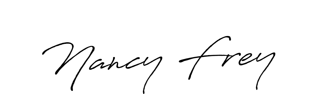 You should practise on your own different ways (Antro_Vectra_Bolder) to write your name (Nancy Frey) in signature. don't let someone else do it for you. Nancy Frey signature style 7 images and pictures png