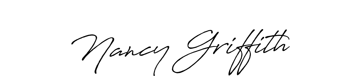 Create a beautiful signature design for name Nancy Griffith. With this signature (Antro_Vectra_Bolder) fonts, you can make a handwritten signature for free. Nancy Griffith signature style 7 images and pictures png