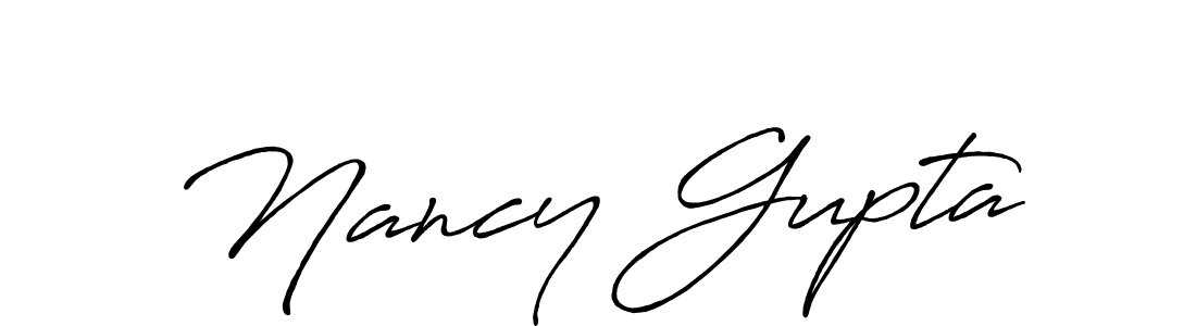 Also we have Nancy Gupta name is the best signature style. Create professional handwritten signature collection using Antro_Vectra_Bolder autograph style. Nancy Gupta signature style 7 images and pictures png