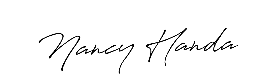 You should practise on your own different ways (Antro_Vectra_Bolder) to write your name (Nancy Handa) in signature. don't let someone else do it for you. Nancy Handa signature style 7 images and pictures png