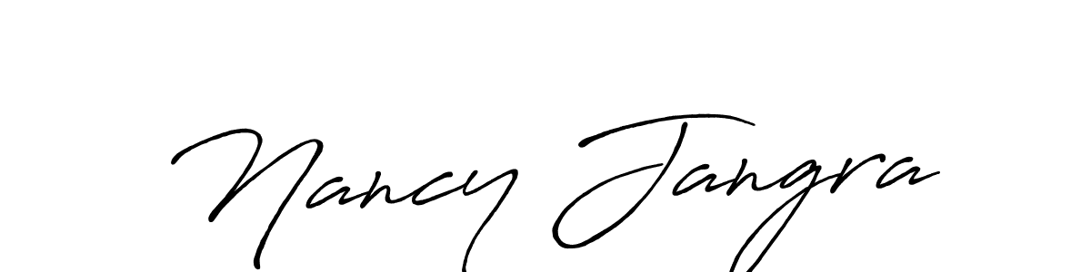 How to make Nancy Jangra signature? Antro_Vectra_Bolder is a professional autograph style. Create handwritten signature for Nancy Jangra name. Nancy Jangra signature style 7 images and pictures png
