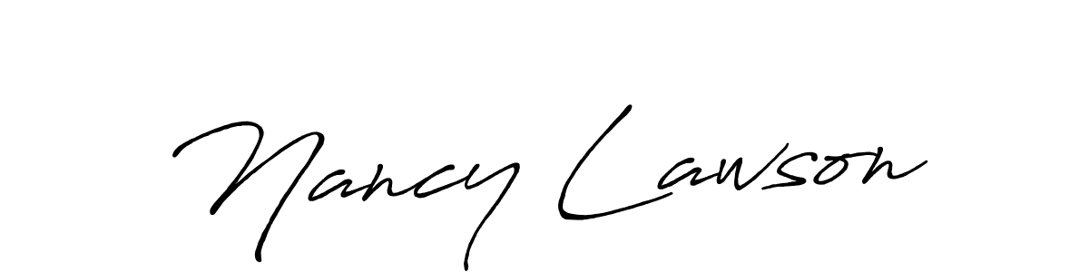 Create a beautiful signature design for name Nancy Lawson. With this signature (Antro_Vectra_Bolder) fonts, you can make a handwritten signature for free. Nancy Lawson signature style 7 images and pictures png