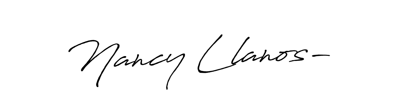 Best and Professional Signature Style for Nancy Llanos-. Antro_Vectra_Bolder Best Signature Style Collection. Nancy Llanos- signature style 7 images and pictures png