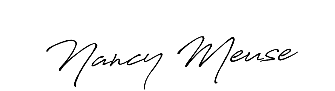 Also we have Nancy Meuse name is the best signature style. Create professional handwritten signature collection using Antro_Vectra_Bolder autograph style. Nancy Meuse signature style 7 images and pictures png