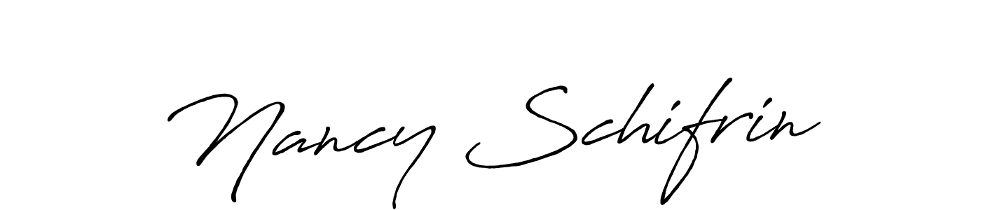 Make a beautiful signature design for name Nancy Schifrin. With this signature (Antro_Vectra_Bolder) style, you can create a handwritten signature for free. Nancy Schifrin signature style 7 images and pictures png