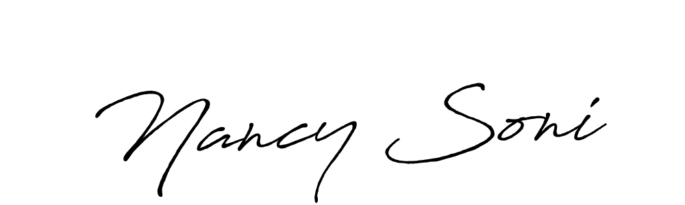 Also we have Nancy Soni name is the best signature style. Create professional handwritten signature collection using Antro_Vectra_Bolder autograph style. Nancy Soni signature style 7 images and pictures png