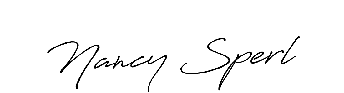 Use a signature maker to create a handwritten signature online. With this signature software, you can design (Antro_Vectra_Bolder) your own signature for name Nancy Sperl. Nancy Sperl signature style 7 images and pictures png
