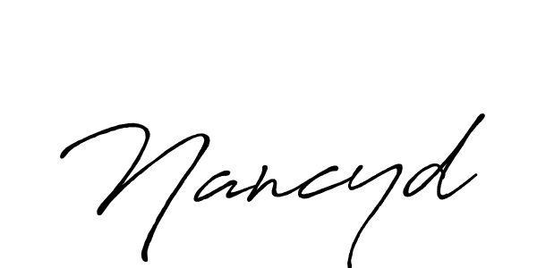 Design your own signature with our free online signature maker. With this signature software, you can create a handwritten (Antro_Vectra_Bolder) signature for name Nancyd. Nancyd signature style 7 images and pictures png