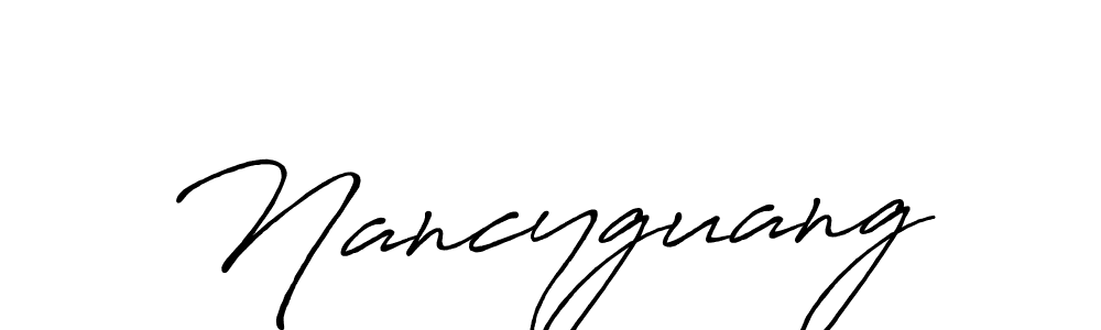Antro_Vectra_Bolder is a professional signature style that is perfect for those who want to add a touch of class to their signature. It is also a great choice for those who want to make their signature more unique. Get Nancyguang name to fancy signature for free. Nancyguang signature style 7 images and pictures png