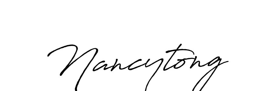 How to Draw Nancytong signature style? Antro_Vectra_Bolder is a latest design signature styles for name Nancytong. Nancytong signature style 7 images and pictures png