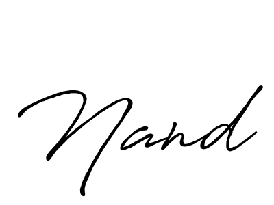 if you are searching for the best signature style for your name Nand. so please give up your signature search. here we have designed multiple signature styles  using Antro_Vectra_Bolder. Nand signature style 7 images and pictures png