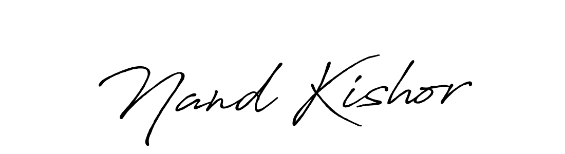 Also we have Nand Kishor name is the best signature style. Create professional handwritten signature collection using Antro_Vectra_Bolder autograph style. Nand Kishor signature style 7 images and pictures png