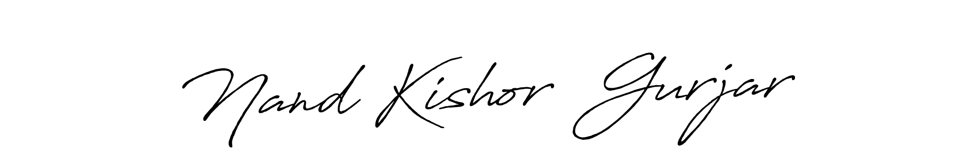 You can use this online signature creator to create a handwritten signature for the name Nand Kishor  Gurjar. This is the best online autograph maker. Nand Kishor  Gurjar signature style 7 images and pictures png