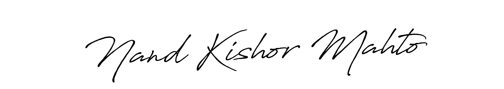 Use a signature maker to create a handwritten signature online. With this signature software, you can design (Antro_Vectra_Bolder) your own signature for name Nand Kishor Mahto. Nand Kishor Mahto signature style 7 images and pictures png