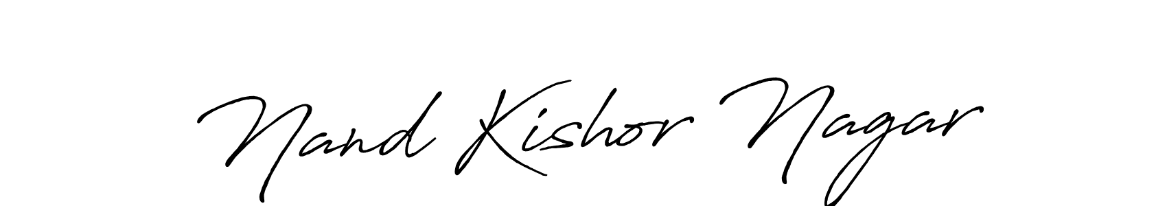 Use a signature maker to create a handwritten signature online. With this signature software, you can design (Antro_Vectra_Bolder) your own signature for name Nand Kishor Nagar. Nand Kishor Nagar signature style 7 images and pictures png