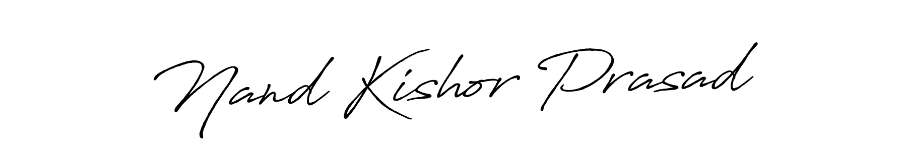 Design your own signature with our free online signature maker. With this signature software, you can create a handwritten (Antro_Vectra_Bolder) signature for name Nand Kishor Prasad. Nand Kishor Prasad signature style 7 images and pictures png