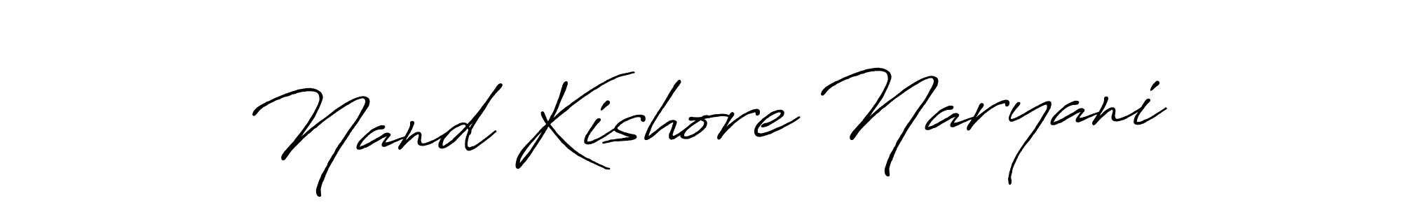 Also You can easily find your signature by using the search form. We will create Nand Kishore Naryani name handwritten signature images for you free of cost using Antro_Vectra_Bolder sign style. Nand Kishore Naryani signature style 7 images and pictures png