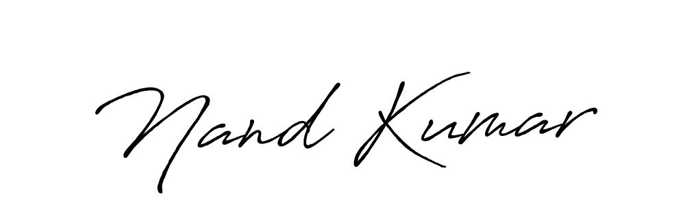 How to make Nand Kumar name signature. Use Antro_Vectra_Bolder style for creating short signs online. This is the latest handwritten sign. Nand Kumar signature style 7 images and pictures png