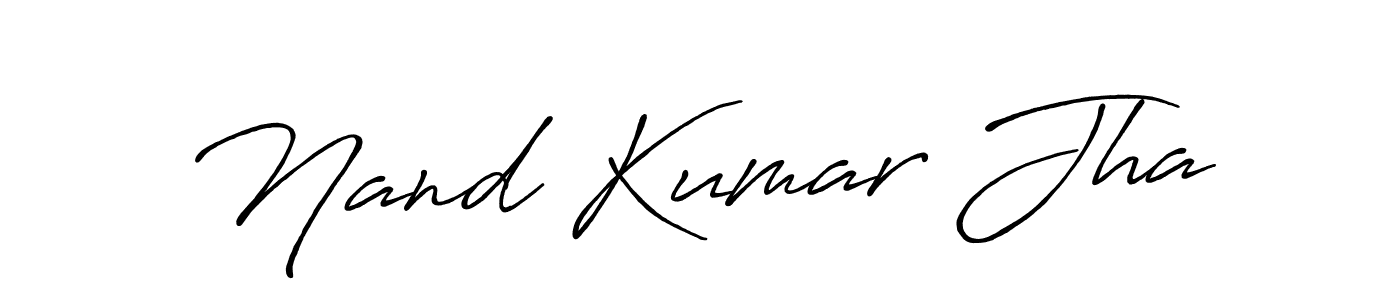 Also You can easily find your signature by using the search form. We will create Nand Kumar Jha name handwritten signature images for you free of cost using Antro_Vectra_Bolder sign style. Nand Kumar Jha signature style 7 images and pictures png