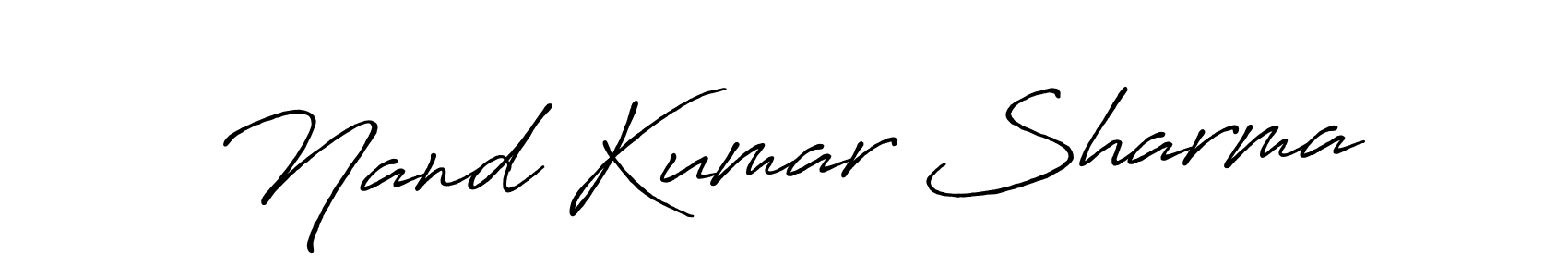 Similarly Antro_Vectra_Bolder is the best handwritten signature design. Signature creator online .You can use it as an online autograph creator for name Nand Kumar Sharma. Nand Kumar Sharma signature style 7 images and pictures png