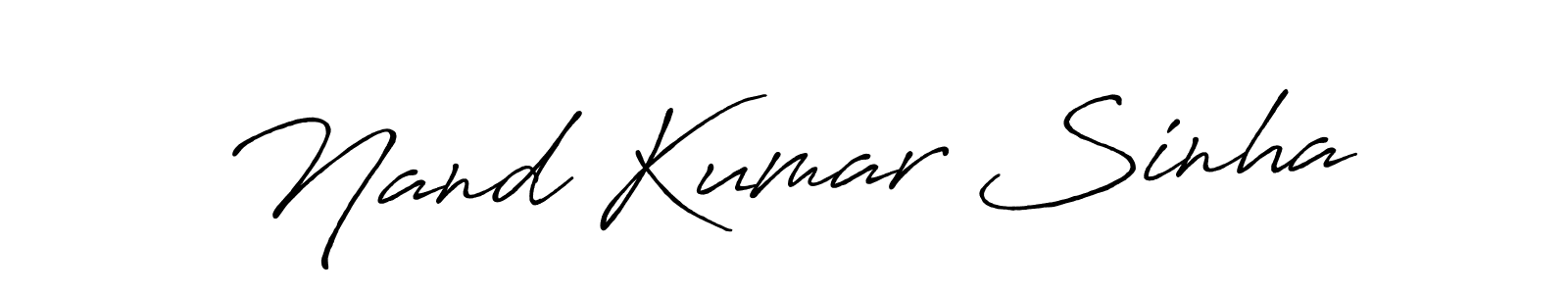 You should practise on your own different ways (Antro_Vectra_Bolder) to write your name (Nand Kumar Sinha) in signature. don't let someone else do it for you. Nand Kumar Sinha signature style 7 images and pictures png