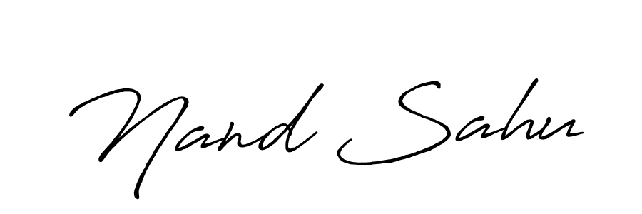Design your own signature with our free online signature maker. With this signature software, you can create a handwritten (Antro_Vectra_Bolder) signature for name Nand Sahu. Nand Sahu signature style 7 images and pictures png