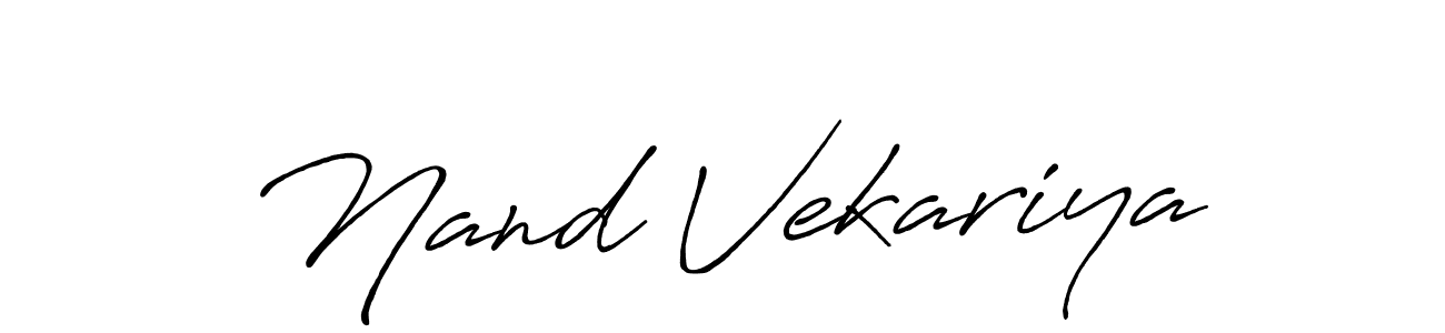 Antro_Vectra_Bolder is a professional signature style that is perfect for those who want to add a touch of class to their signature. It is also a great choice for those who want to make their signature more unique. Get Nand Vekariya name to fancy signature for free. Nand Vekariya signature style 7 images and pictures png