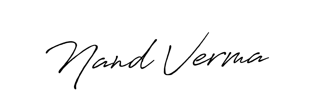 How to make Nand Verma signature? Antro_Vectra_Bolder is a professional autograph style. Create handwritten signature for Nand Verma name. Nand Verma signature style 7 images and pictures png