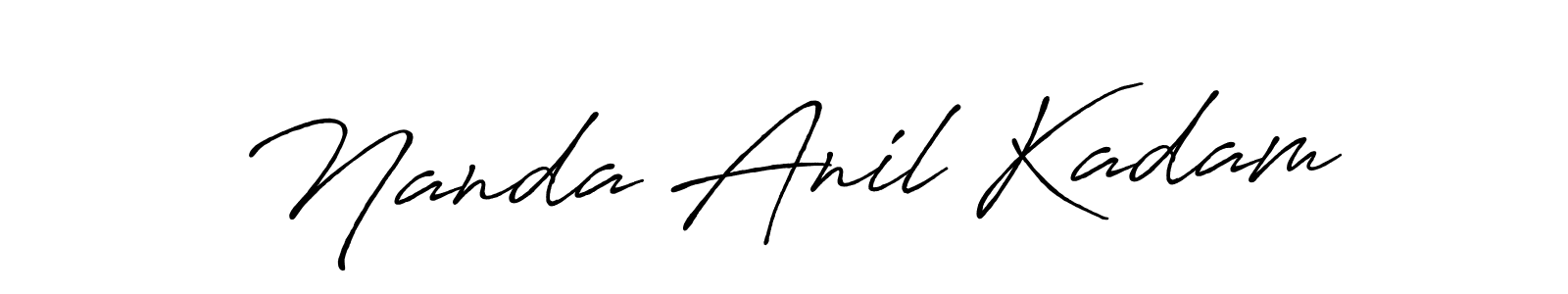 Make a beautiful signature design for name Nanda Anil Kadam. Use this online signature maker to create a handwritten signature for free. Nanda Anil Kadam signature style 7 images and pictures png