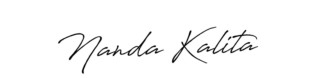 Here are the top 10 professional signature styles for the name Nanda Kalita. These are the best autograph styles you can use for your name. Nanda Kalita signature style 7 images and pictures png