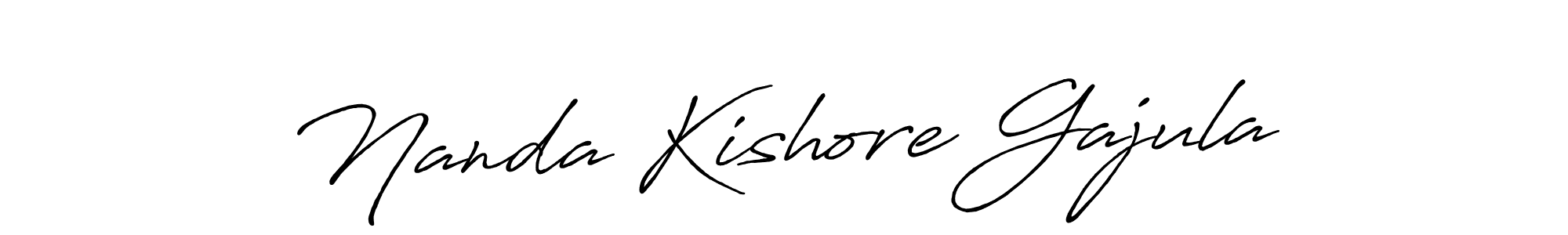 It looks lik you need a new signature style for name Nanda Kishore Gajula. Design unique handwritten (Antro_Vectra_Bolder) signature with our free signature maker in just a few clicks. Nanda Kishore Gajula signature style 7 images and pictures png