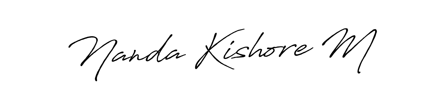 Once you've used our free online signature maker to create your best signature Antro_Vectra_Bolder style, it's time to enjoy all of the benefits that Nanda Kishore M name signing documents. Nanda Kishore M signature style 7 images and pictures png