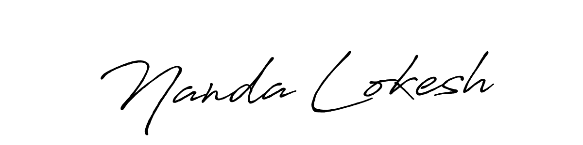 Also You can easily find your signature by using the search form. We will create Nanda Lokesh name handwritten signature images for you free of cost using Antro_Vectra_Bolder sign style. Nanda Lokesh signature style 7 images and pictures png