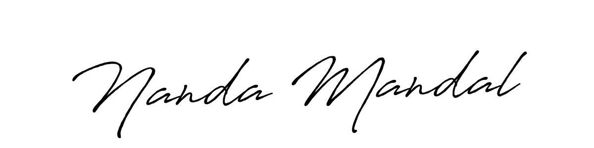 if you are searching for the best signature style for your name Nanda Mandal. so please give up your signature search. here we have designed multiple signature styles  using Antro_Vectra_Bolder. Nanda Mandal signature style 7 images and pictures png