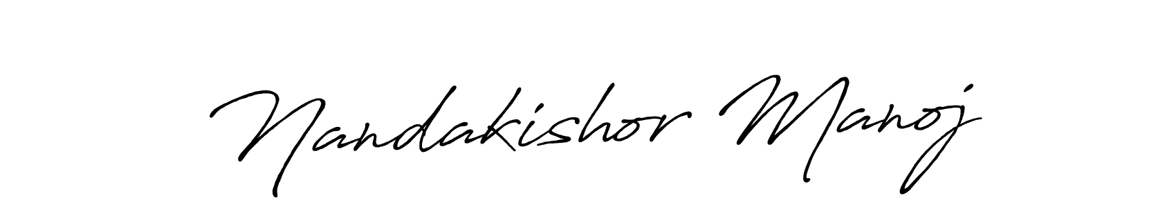 How to make Nandakishor Manoj signature? Antro_Vectra_Bolder is a professional autograph style. Create handwritten signature for Nandakishor Manoj name. Nandakishor Manoj signature style 7 images and pictures png